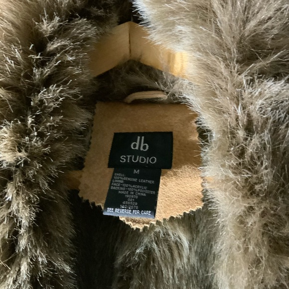 novelti Jackets & Coats Tan Suede Furlined Laser Cut Detail Winter Coat Poshmark